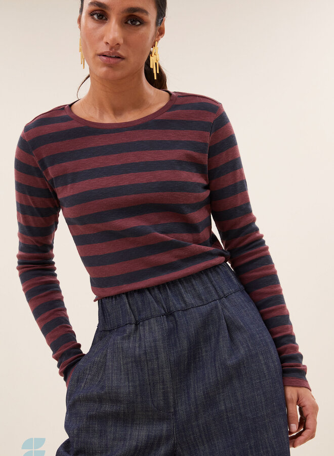 BY BAR Is big stripe top merlot