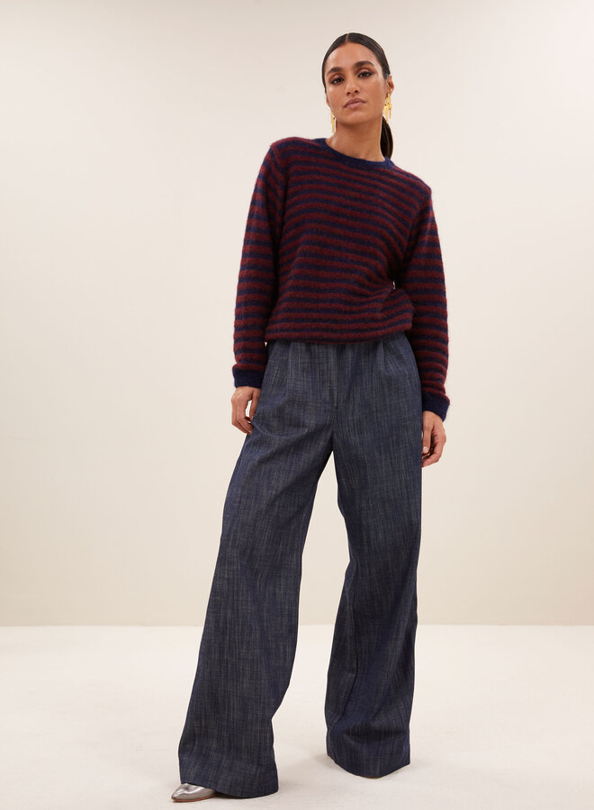 By Bar gwen thin stripe pullover whine