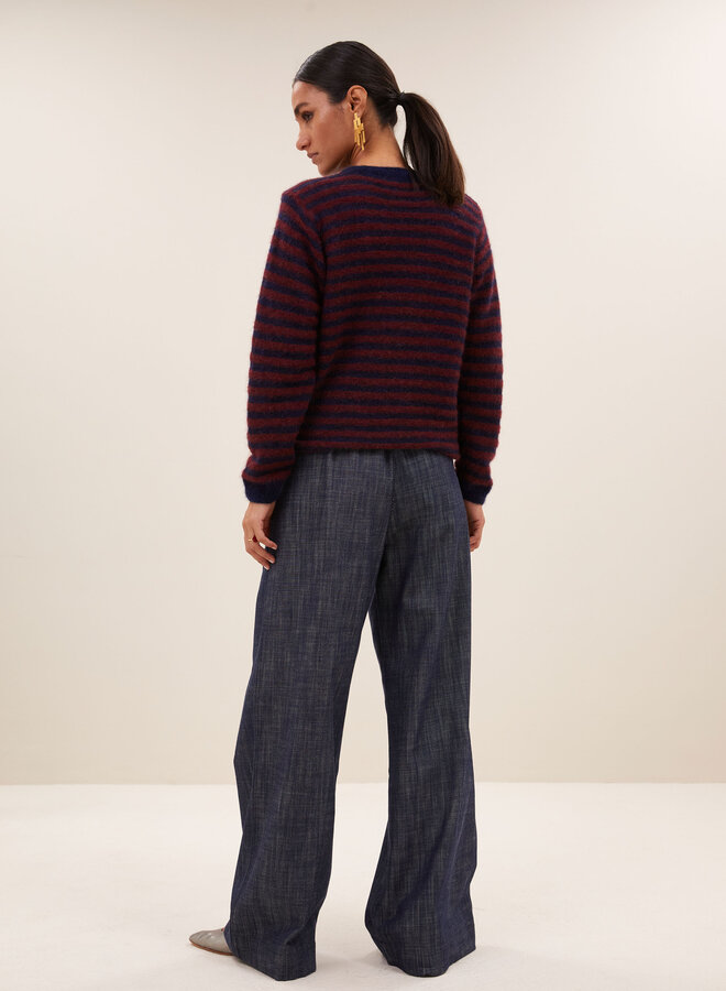 By Bar gwen thin stripe pullover whine