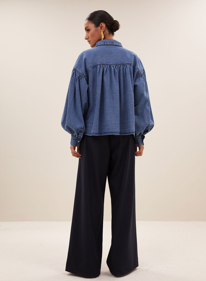 By Bar sarah short denim blouse