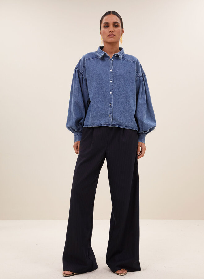 By Bar sarah short denim blouse