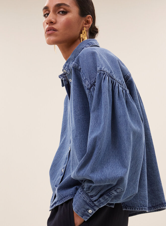 By Bar sarah short denim blouse