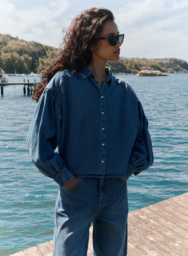 By Bar sarah short denim blouse