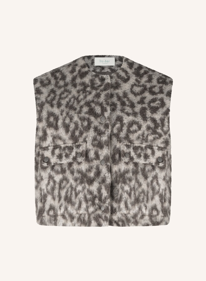 By Bar maggie sleeveless leo jacket