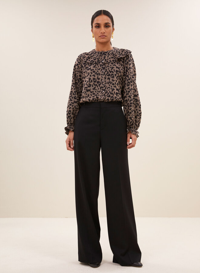 By Bar gia leo blouse brown leo