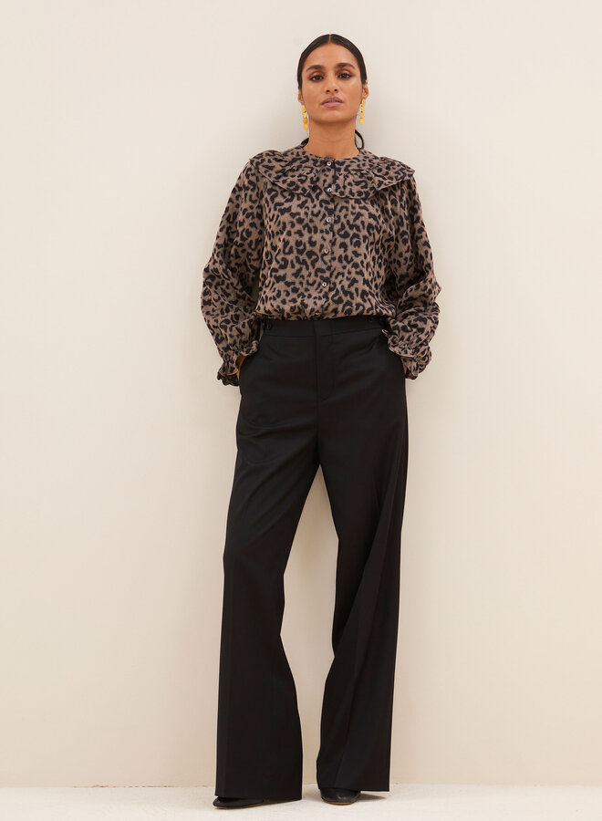 By Bar gia leo blouse brown leo