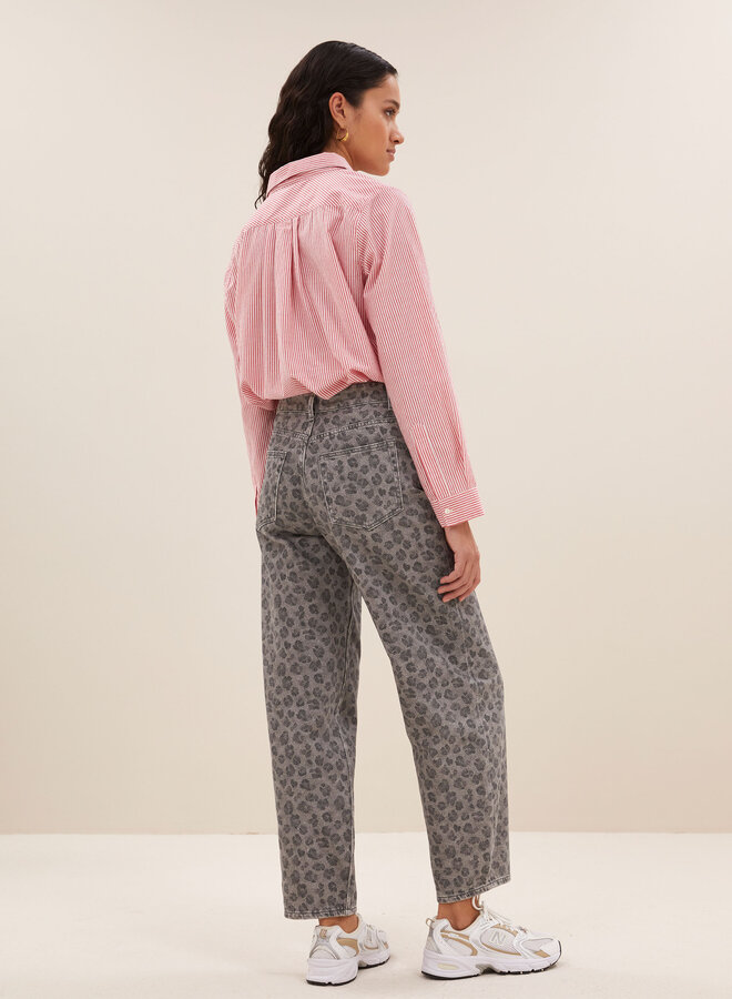 By Bar lew grey cheetah pants