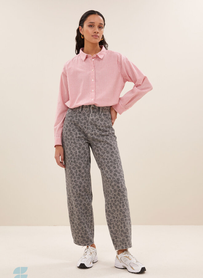 By Bar lew grey cheetah pants