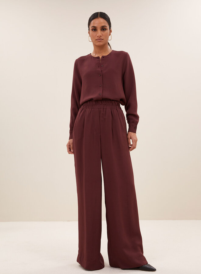 By Bar benji satin stripe pants pecan