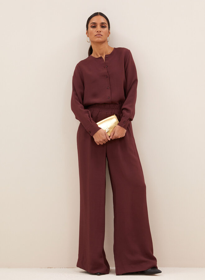 By Bar benji satin stripe pants pecan