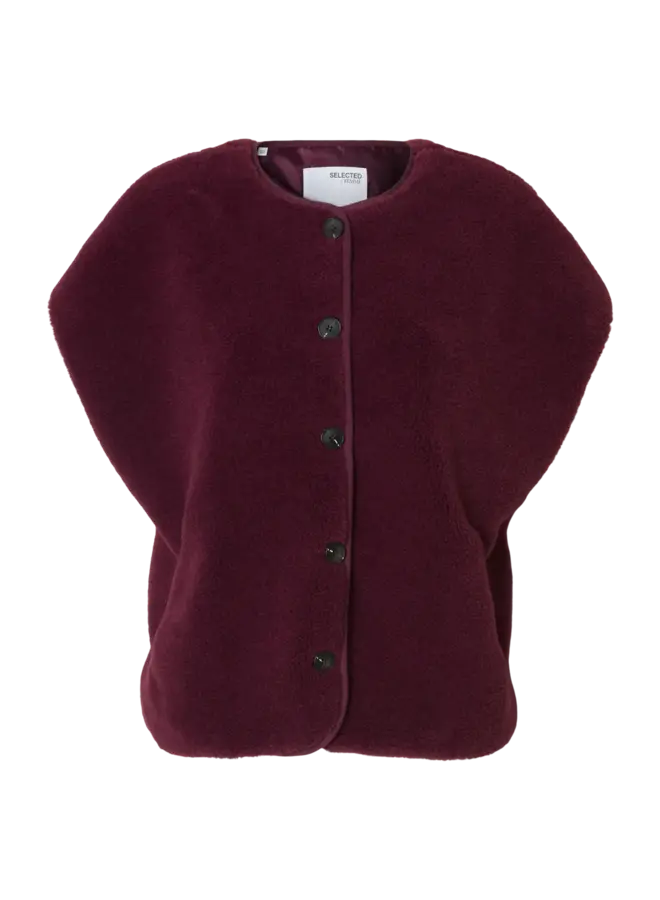 SF smilla short teddy vest fig