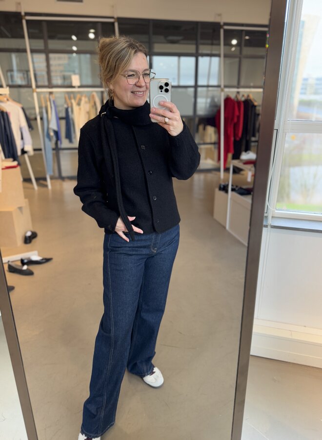 SF darla ls knit jacket black