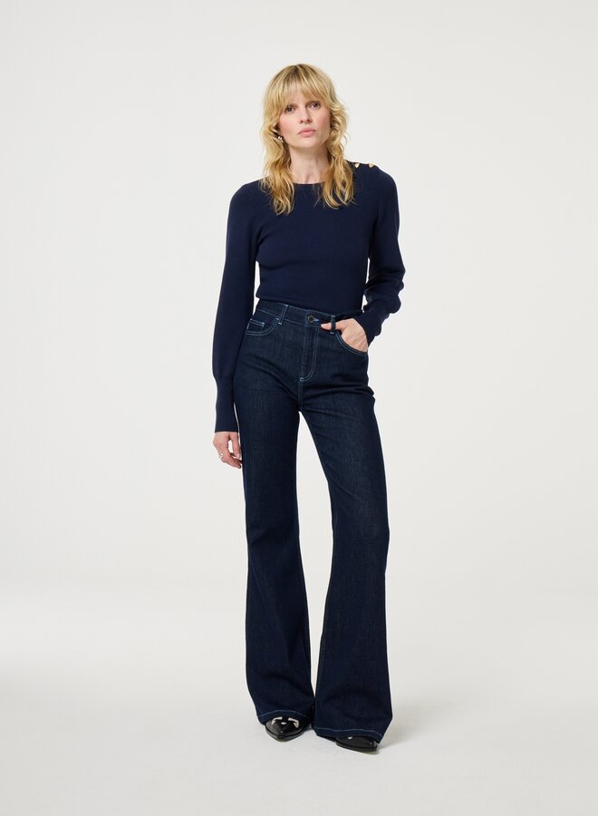Fabienne C. vic bootcut jeans dark indigo