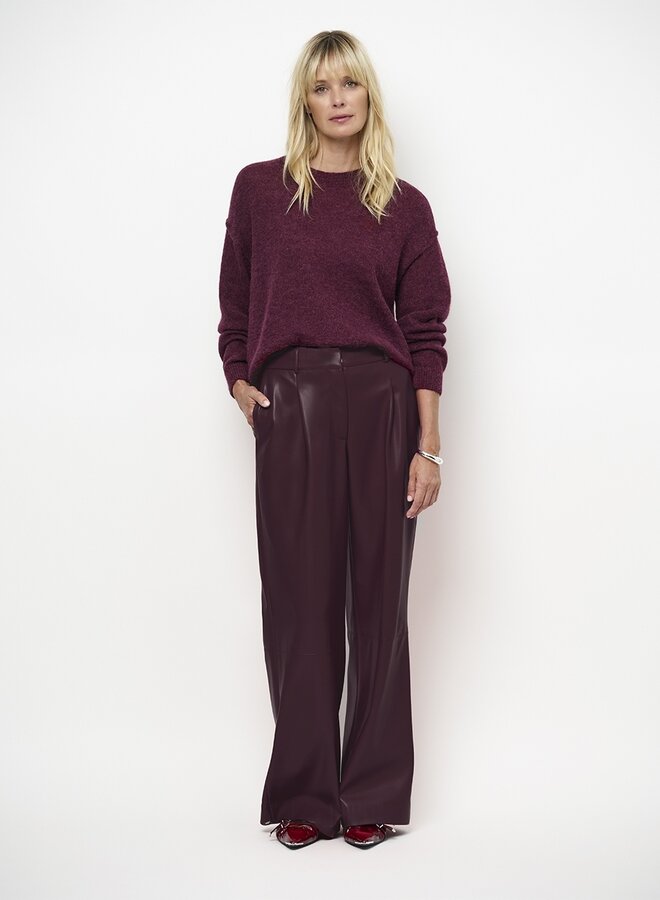 Dante6 ariama sweater knit mulberry red