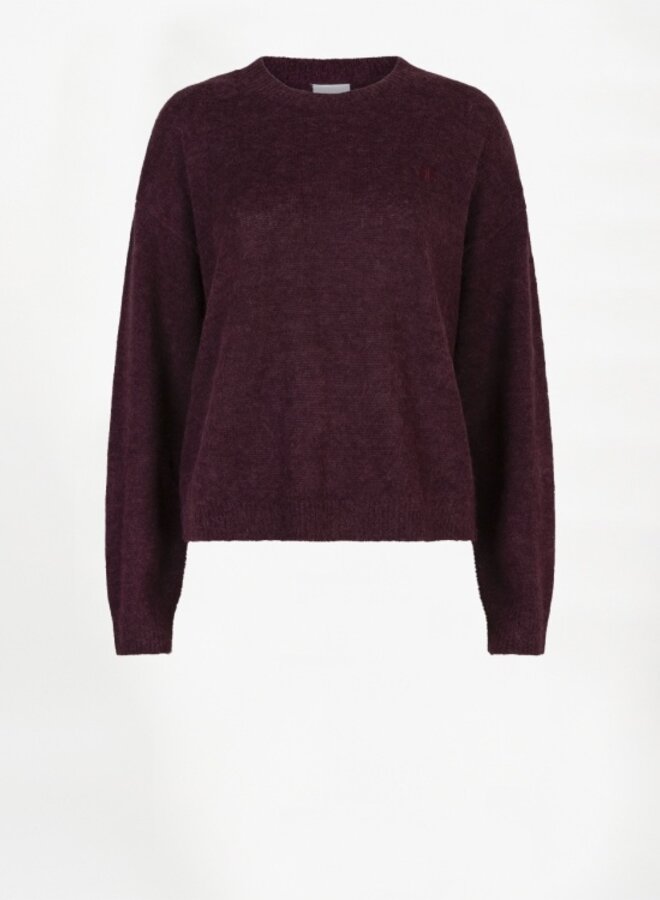 Dante6 ariama sweater knit mulberry red
