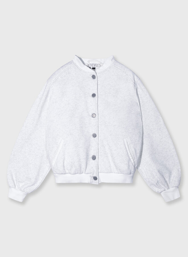 10DAYS baseball bomber jacket 10 grey