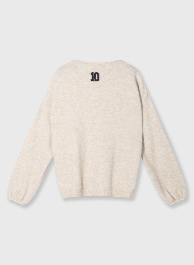 10days soft baseball knit cardigan earth