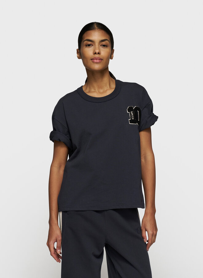 10days thick cotton tee 10 navy
