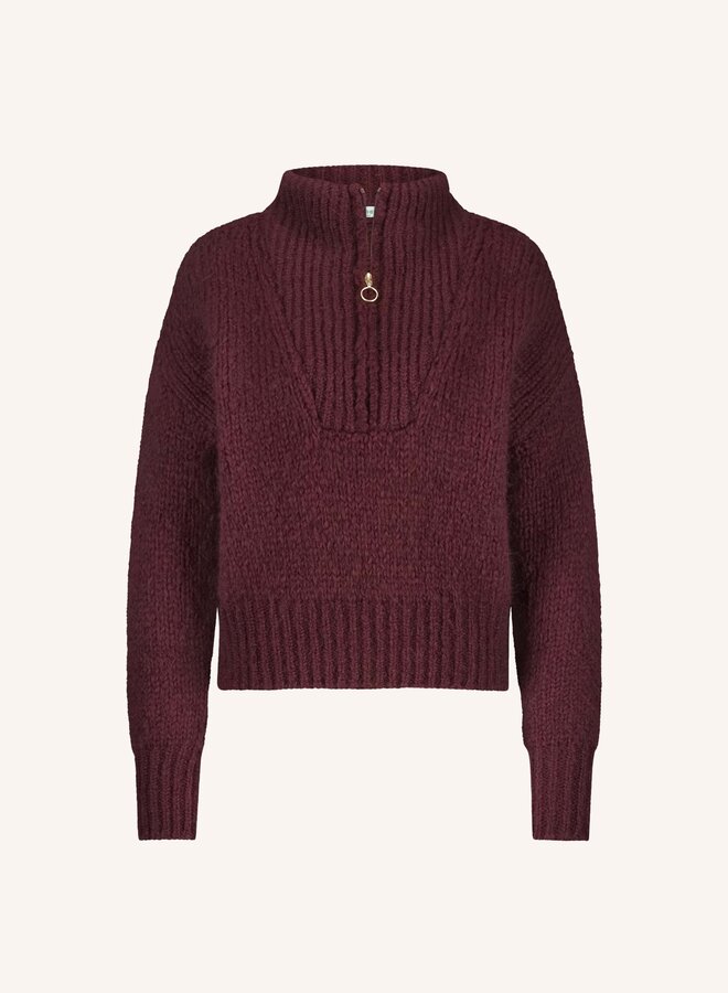 By Bar boxy beau pullover wine