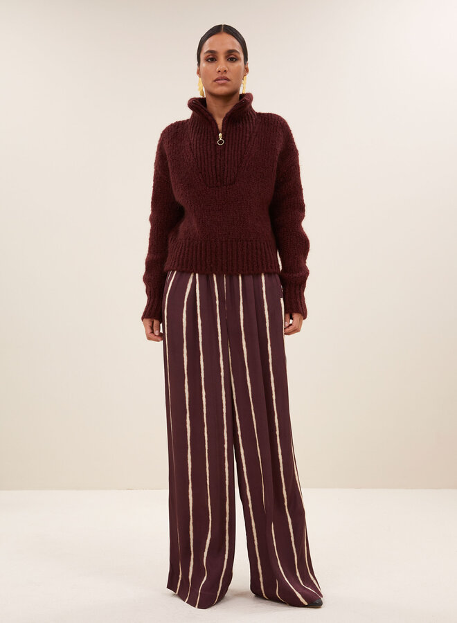 By Bar boxy beau pullover wine