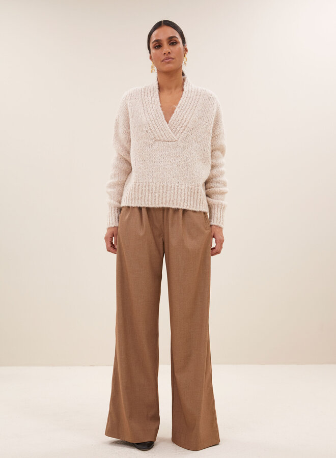 By Bar perle pullover chalk