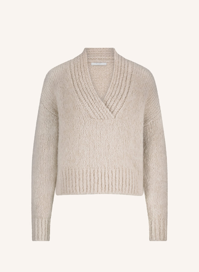 By Bar perle pullover chalk