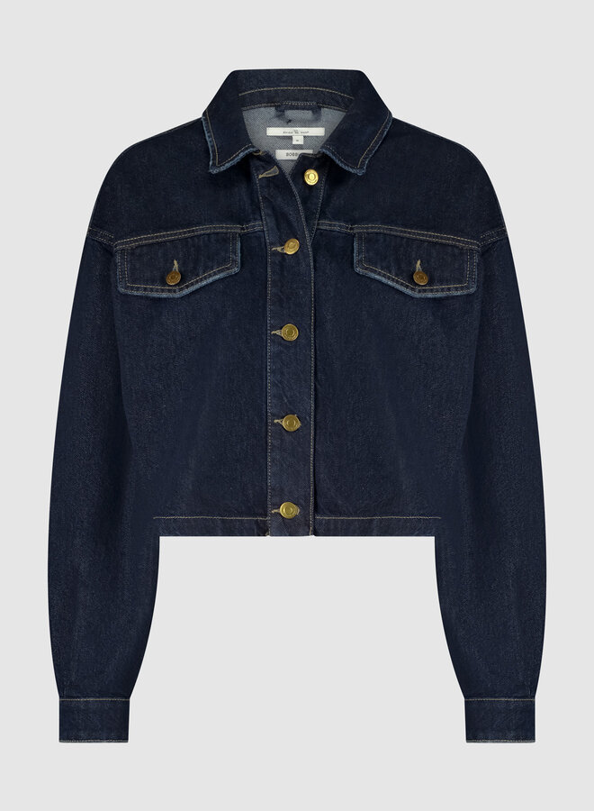 Circle bobbi denim jacket indigo