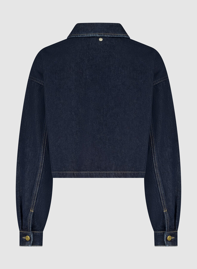 Circle bobbi denim jacket indigo
