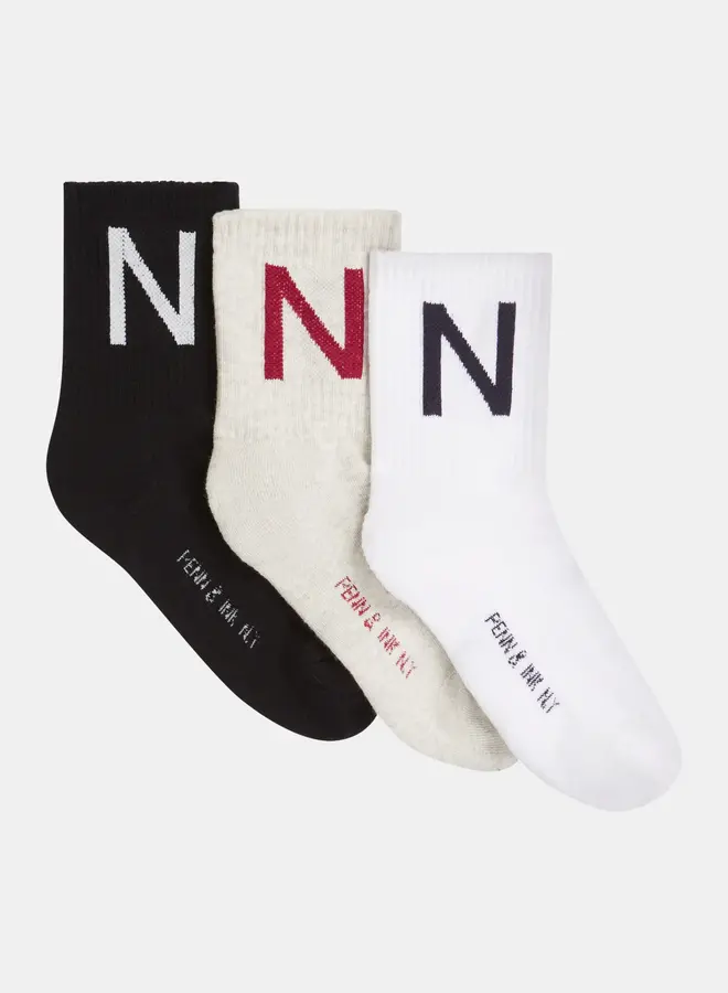 Penn&Ink W25F1748 socks 3-pack 39-42 multicolor