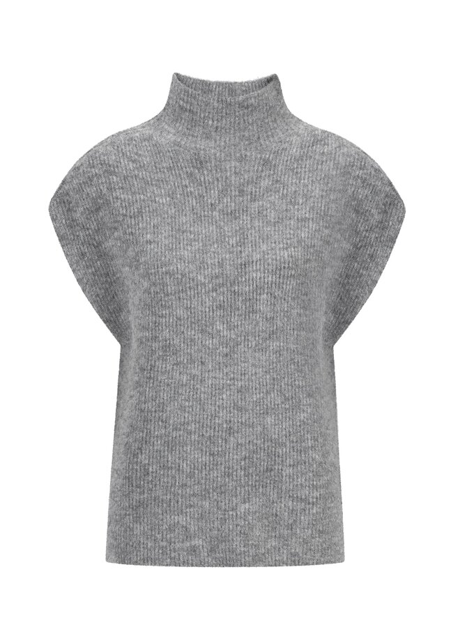 Knit-ted rave pullover mid grey