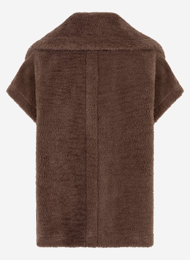 Ibana jaxey teddy gilet coffee bean