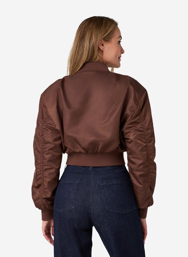 Ibana joseph bomber jacket coffee bean