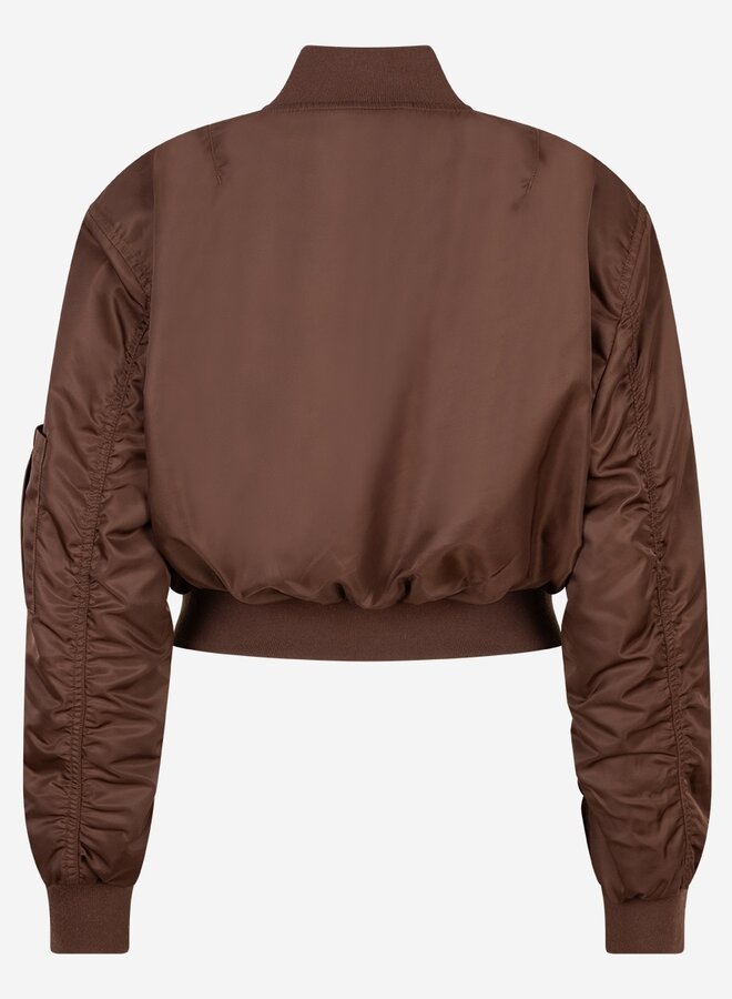 Ibana joseph bomber jacket coffee bean