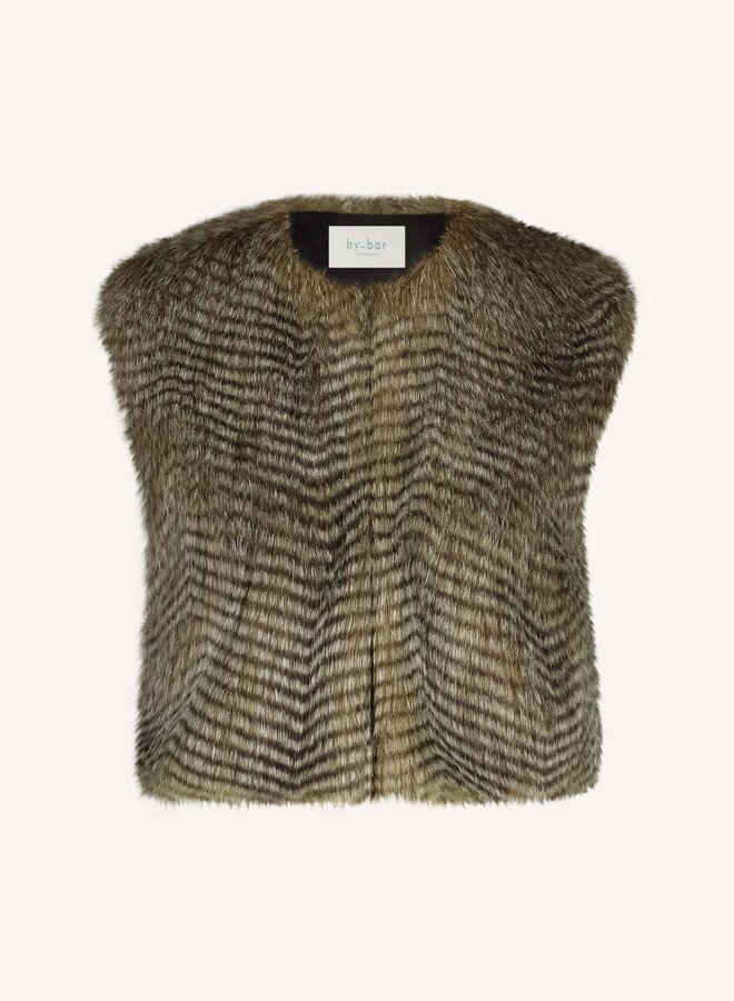 By Bar nori faux fur gilet brown