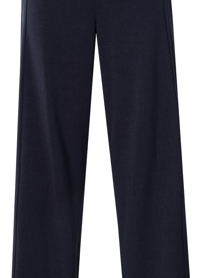 YAYA woven wide leg trousers with seam blue