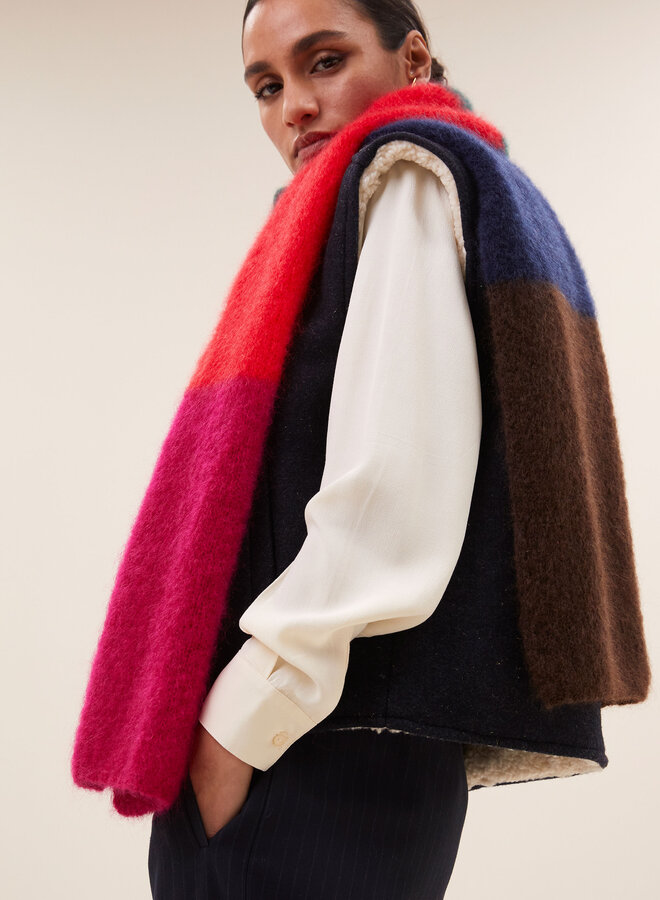 By Bar leah multi striped scarf