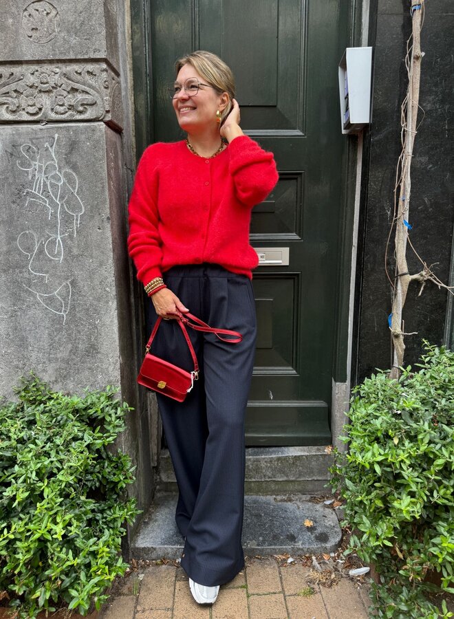 BY BAR meya cardigan lipstick