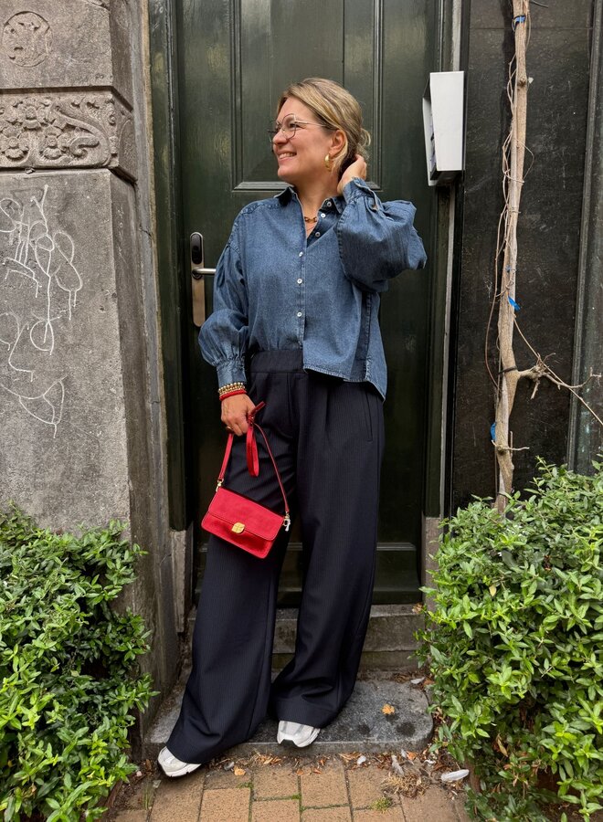 By Bar sarah short denim blouse