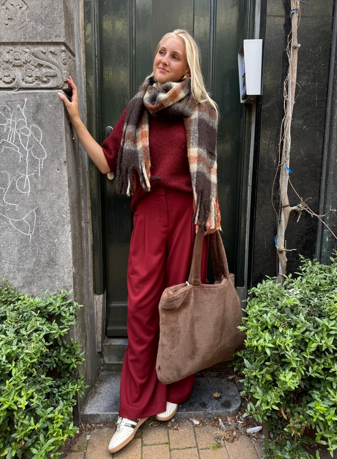 Circle milan scarf caramel