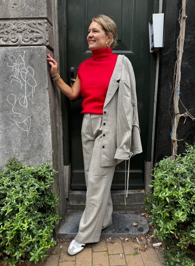 Second F. anneleen knit vest goji berry