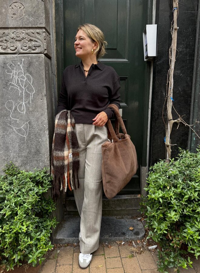 Second F. vilena knit LS chocolate brown