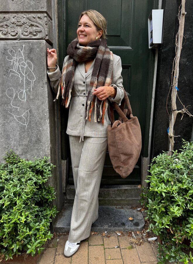 Circle milan scarf caramel