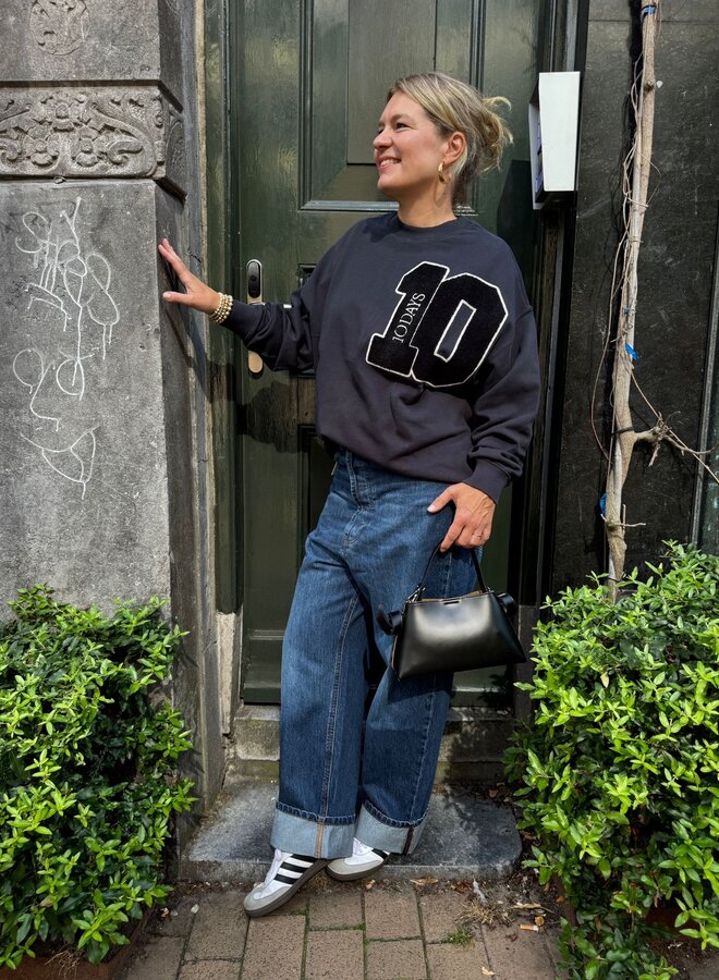 10days baseball sweater 10 dark navy