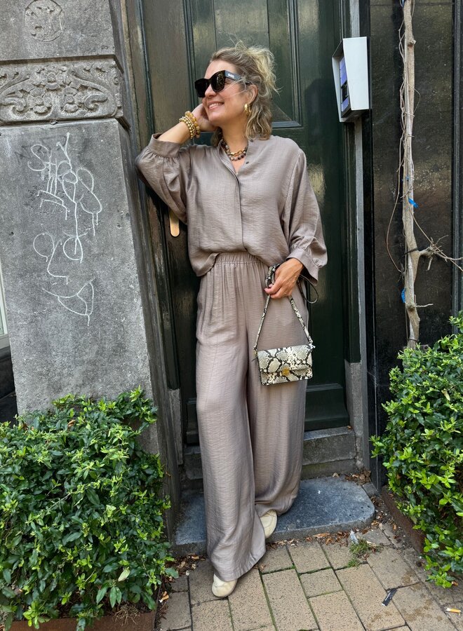 Knit-ted noa pants mocca