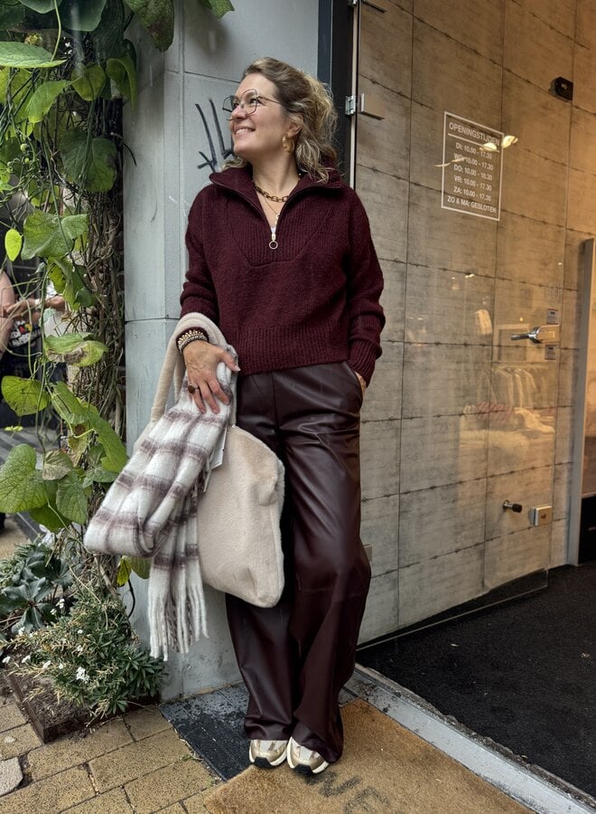 By Bar boxy beau pullover wine