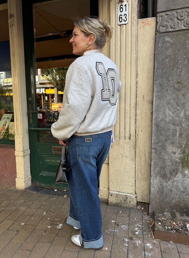 10DAYS baseball bomber jacket 10 grey