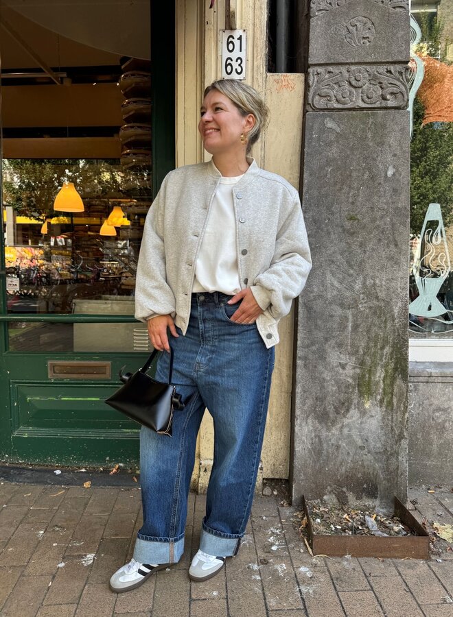 10DAYS baseball bomber jacket 10 grey