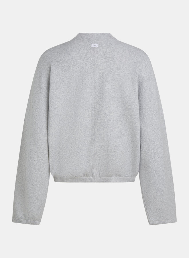 Penn&Ink W25B350 cardigan grey melange