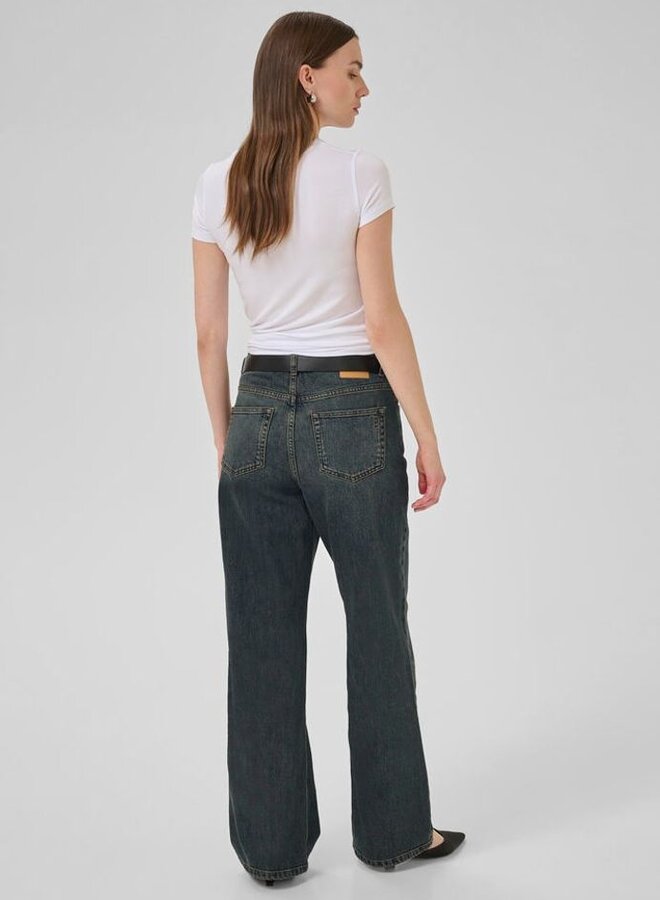 MEW louis high wide jeans dark blue