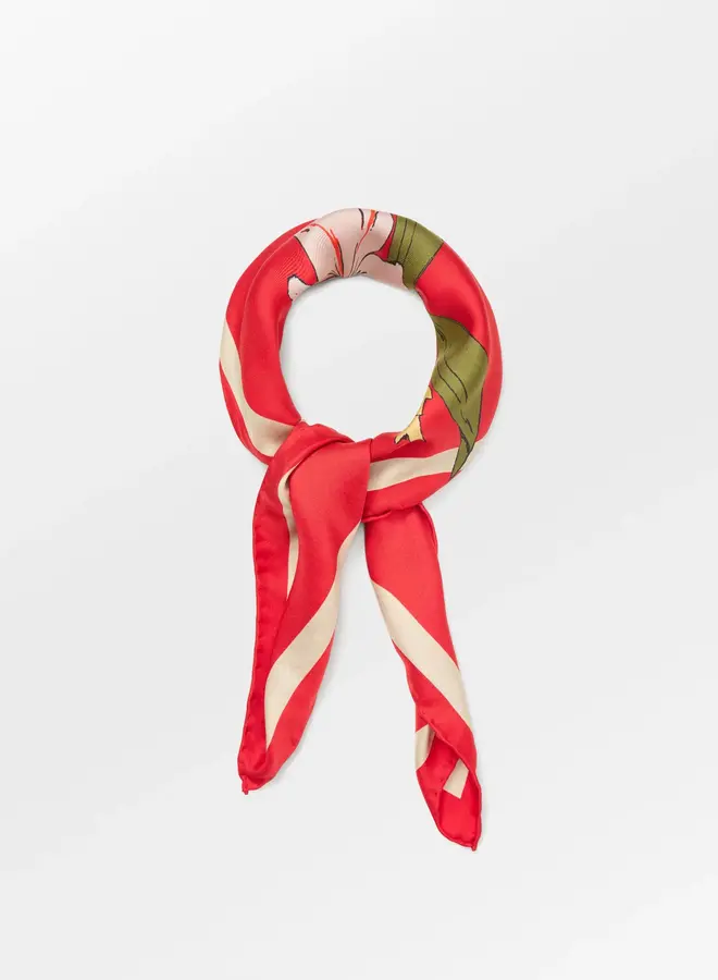 Becksöndergaard magna flower sia scarf adreline red